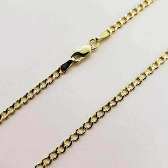 Solid 10K Diamond Cut 2.5mm 20" Necklace - Picture 1 of 4